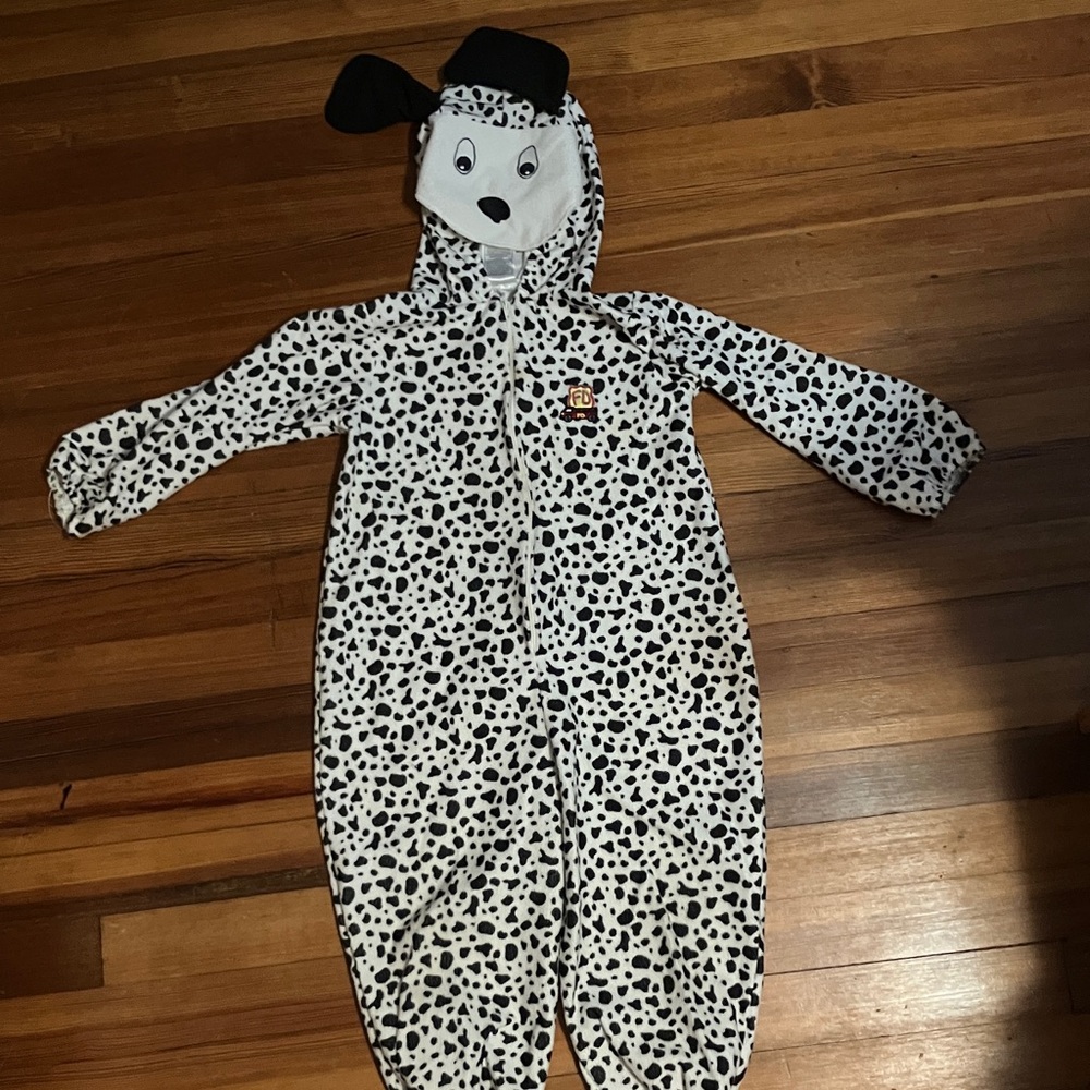 Dalmatian One piece Zip front costume 3T